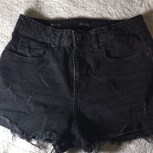 Wild Fable Womens Distressed Black Jean Shorts Size 8R